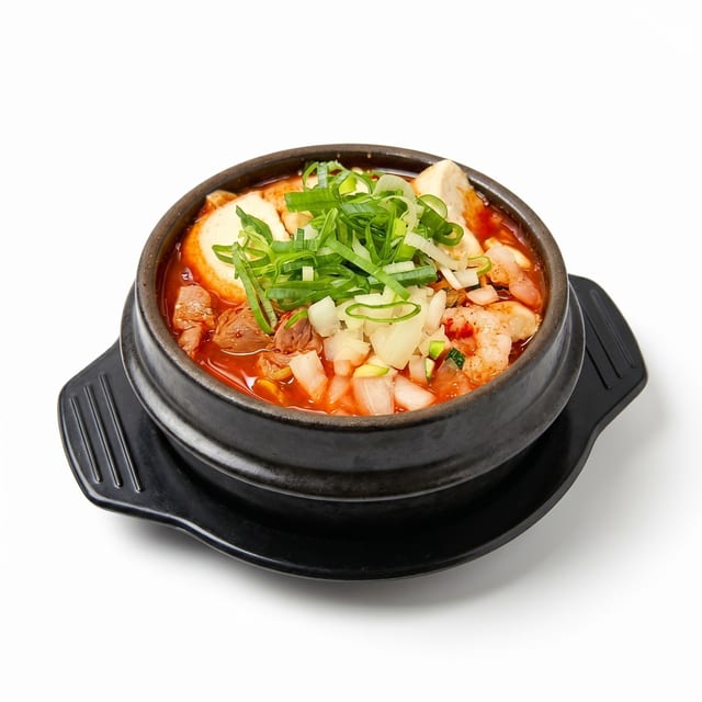 Seafood Sundubu Jjigae / 해물 순두부찌개.