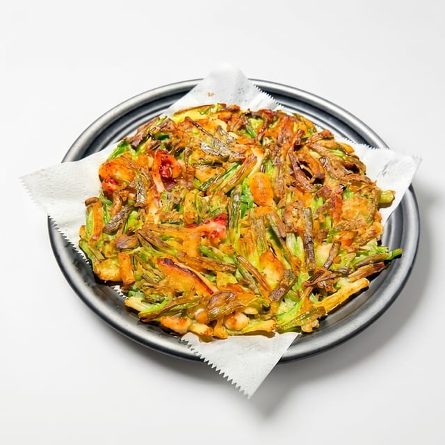 Seafood Harmony Pancake / 해물파전.