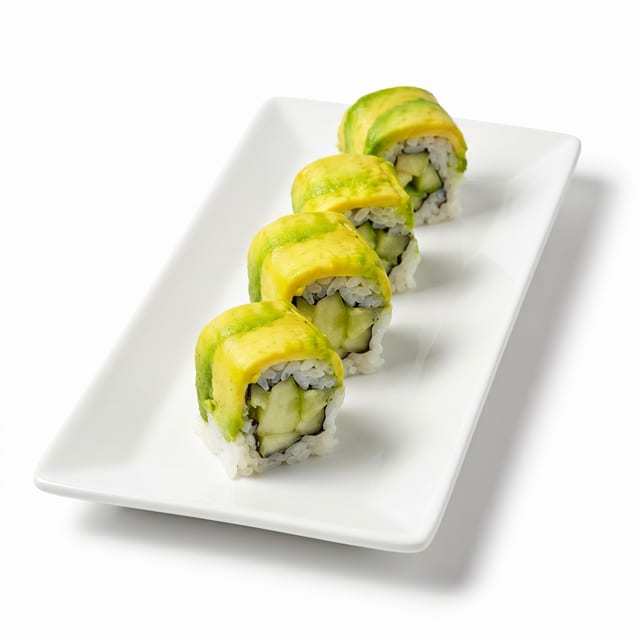 Cucumber Avocado Vegetarian Roll.