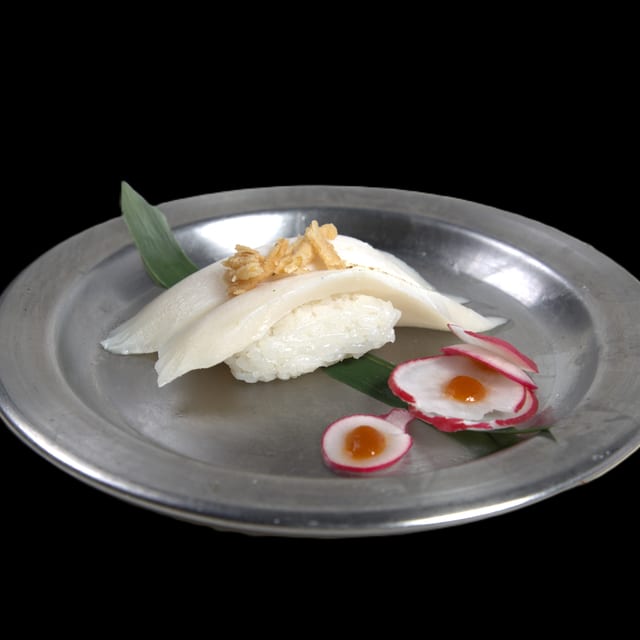 Seared White Tuna Sushi.