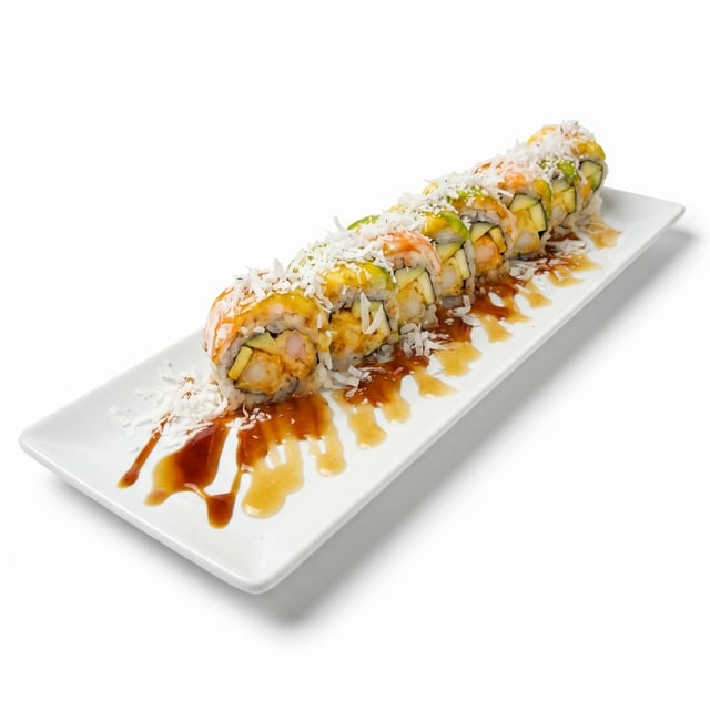Coco Shrimp Cooked Roll.